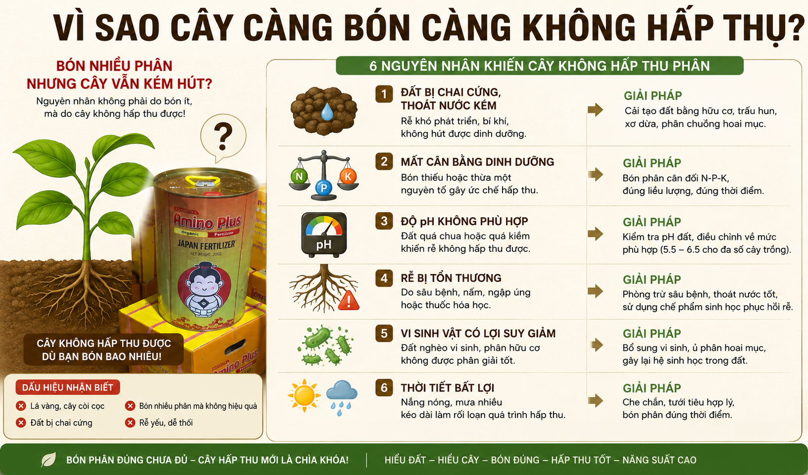 Vì Sao Cây Càng Bón Càng Không Hấp Thu?
